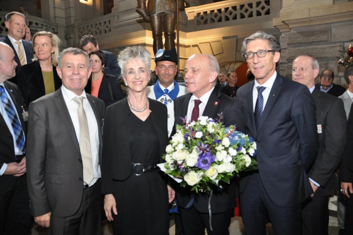 Bundespräsident Ueli Maurer mit Zürcher Regierungsräten.