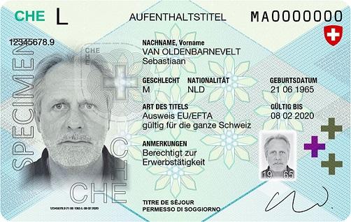 Der Ausländerausweis für EU/EFTA-Staatsangehörige wird im Kreditkartenformat hergestellt und enthält ein Gesichtsbild und den Namen sowie weitere Angaben wie beispielsweise das Geschlecht. 