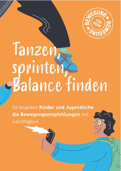 Booklet Kinder und Jugendliche – Tanzen, sprinten, Balance finden