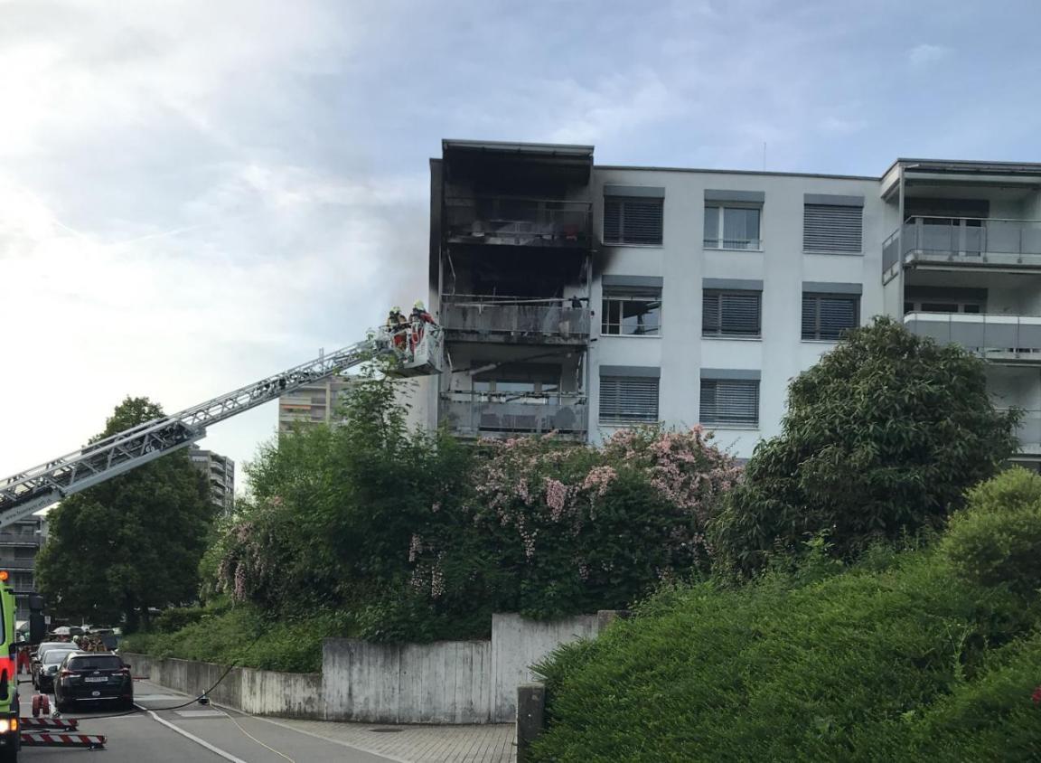 Brandort: Der Einsatz der Feuerwehr.