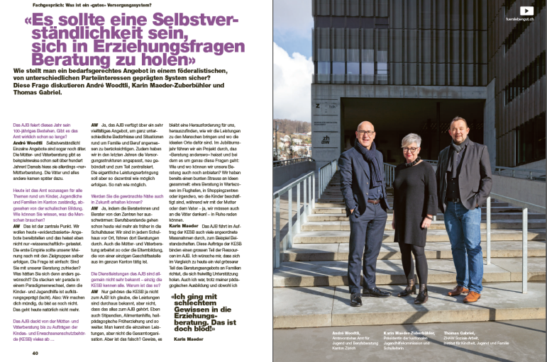 Magazin «fürs Leben gut»: Beispiele Fachgespräch.