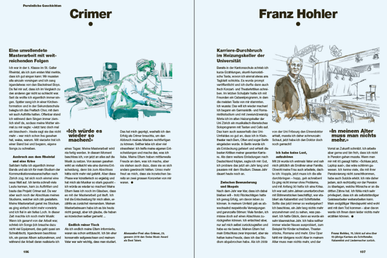 Magazin «fürs Leben gut»: Beispielseite Geschichten.