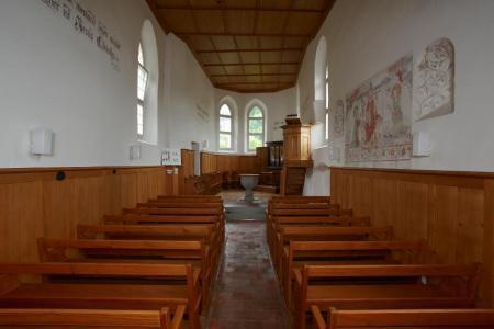 Reformierte Kirche Dättlikon : Inneres gegen den Chor. 