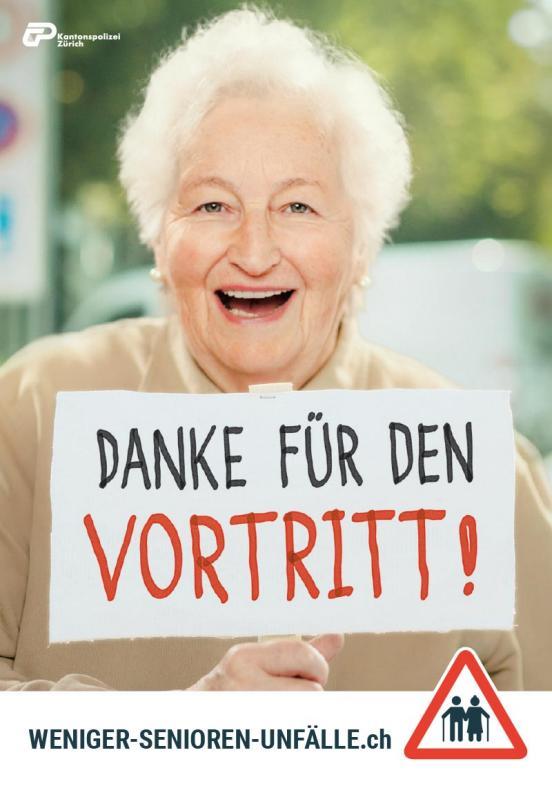 Bildsymbol: Kampagne «Senioren im Strassenverkehr».