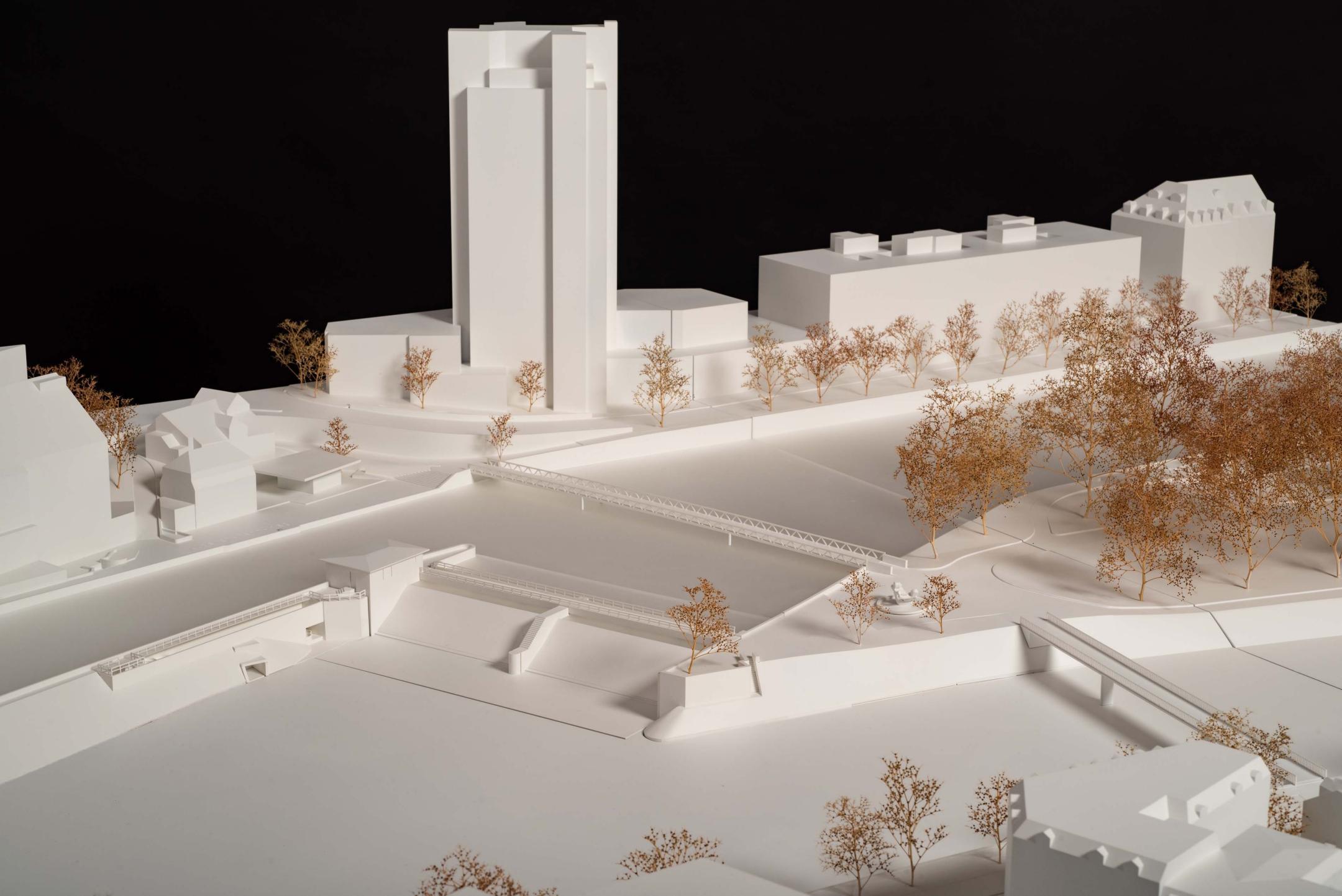  Ansicht 2: Modell Platzspitzwehr.