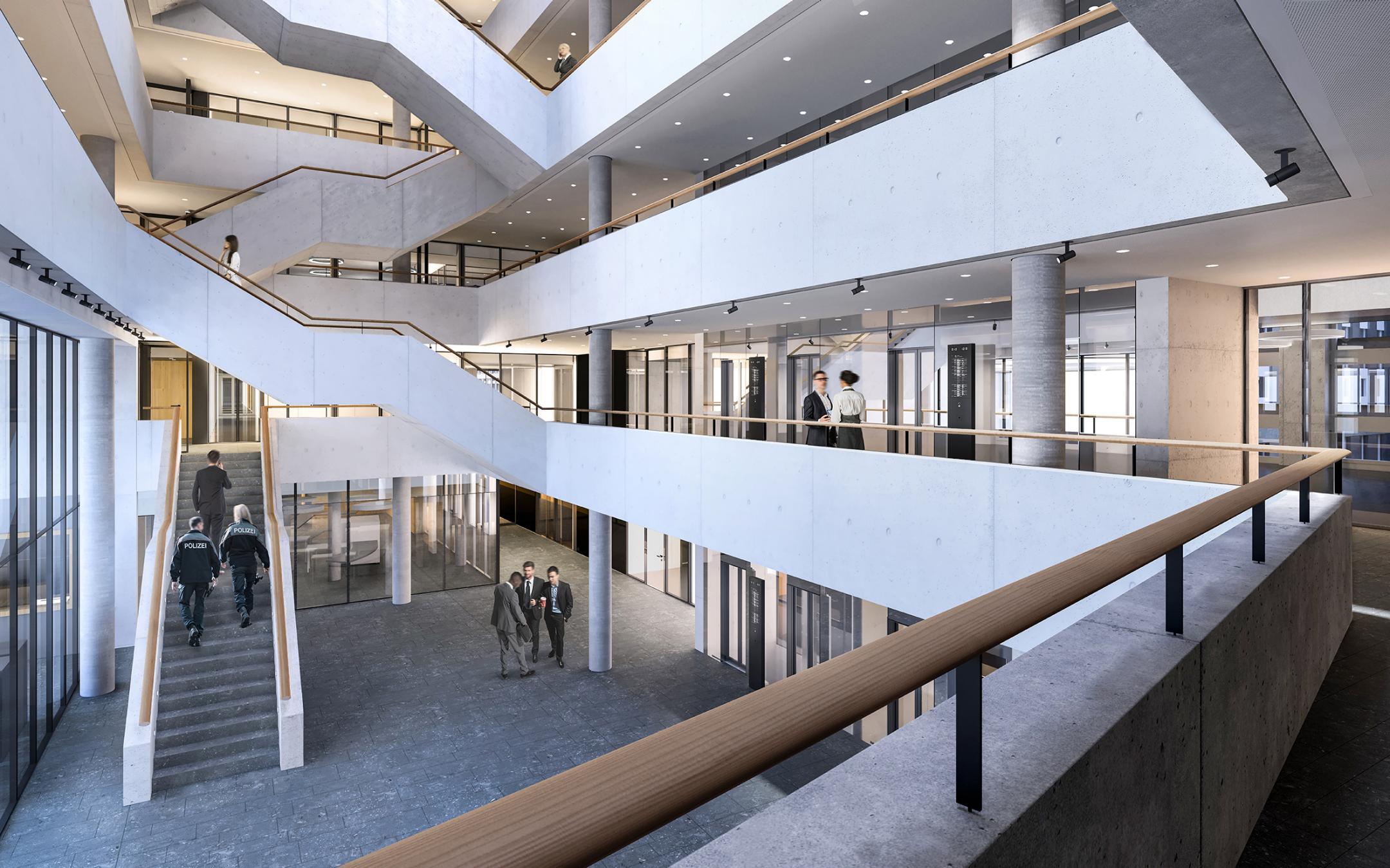 PJZ Haupteingang Atrium