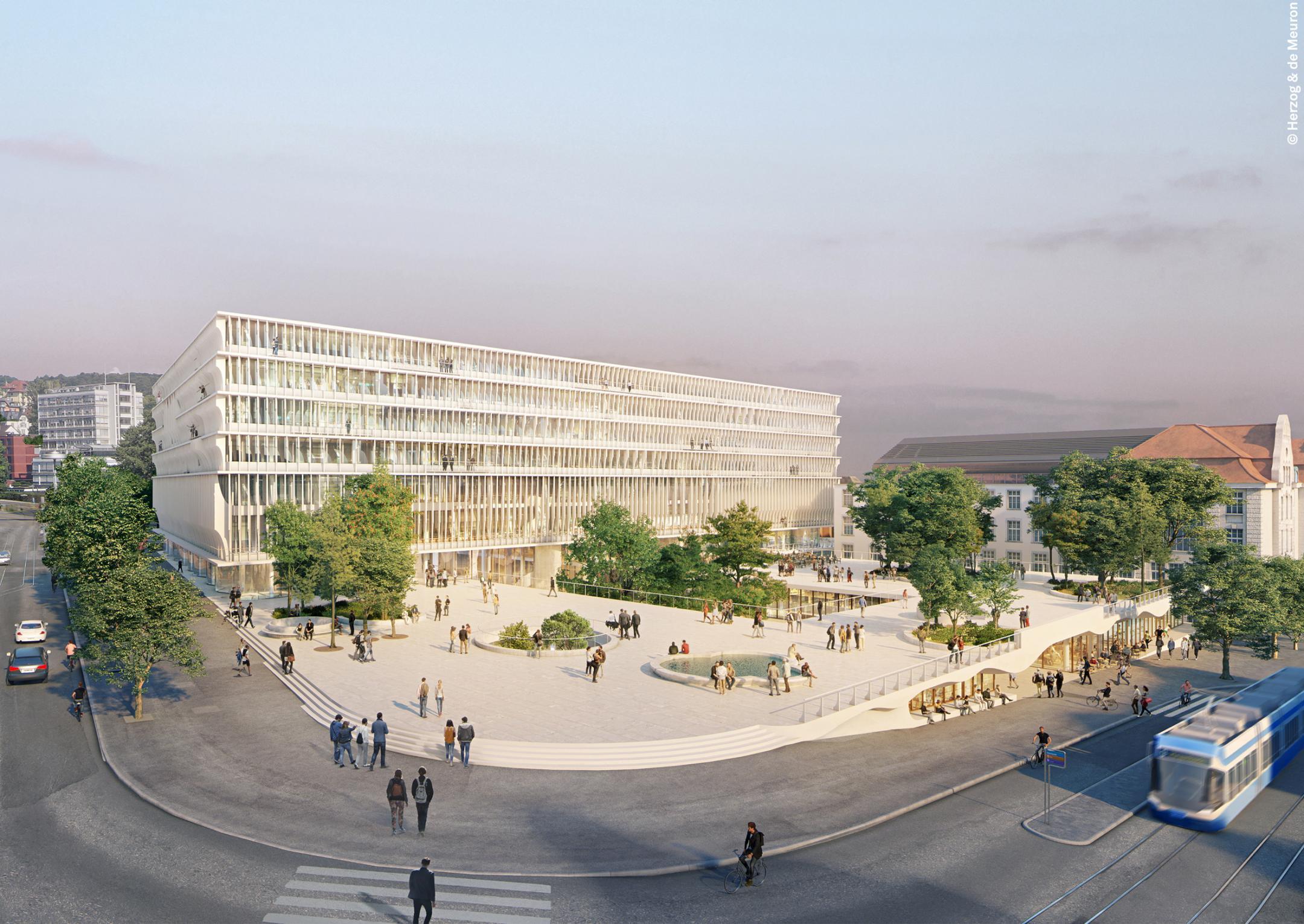 Das künftige Hochschulgebiet Zürich Zentrum: Gloriaterasse.