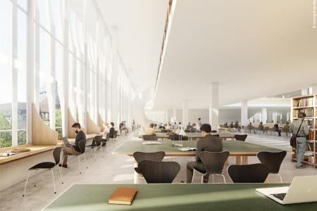 Das künftige Hochschulgebiet Zürich Zentrum: Die Bibliothek.
