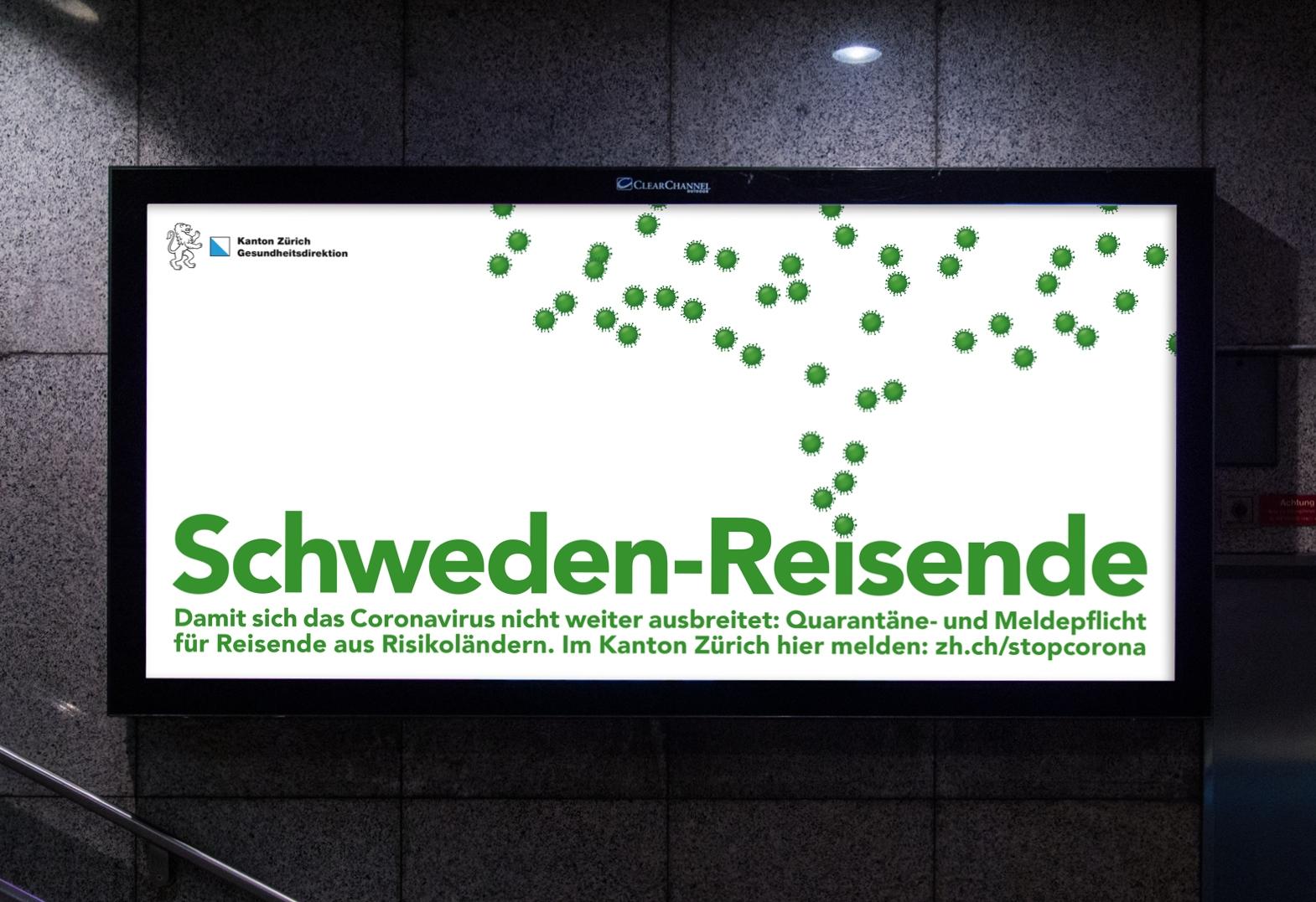 Plakat Schweden-Reisende