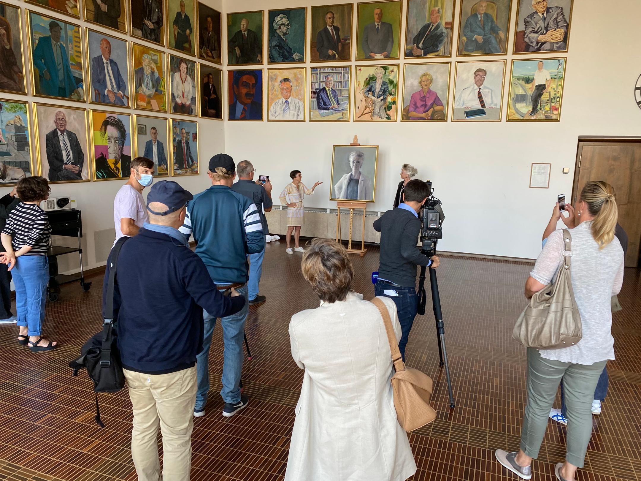 Einweihung des Portraits