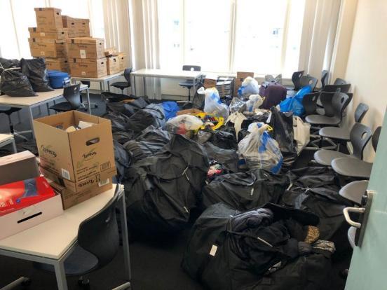 Ein Teil des Deliktsguts im Polizeiposten