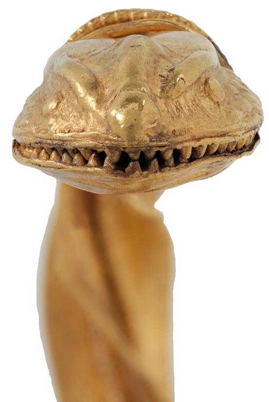 Eine Werkstatt nördlich der Alpen schuf den kunstvollen Goldschmuck, der in der Oetenbachgasse Jahrhunderte im Boden überdauerte.