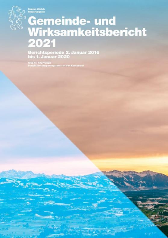 Cover Gemeinde- und Wirksamkeitsbericht 2021