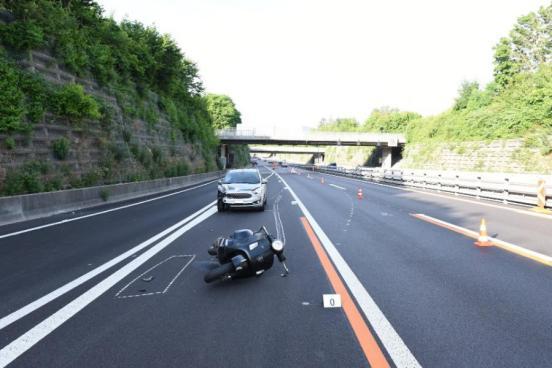 Auffahrkollision auf der Autobahn