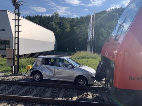 Auto in Kollisionsendstellung