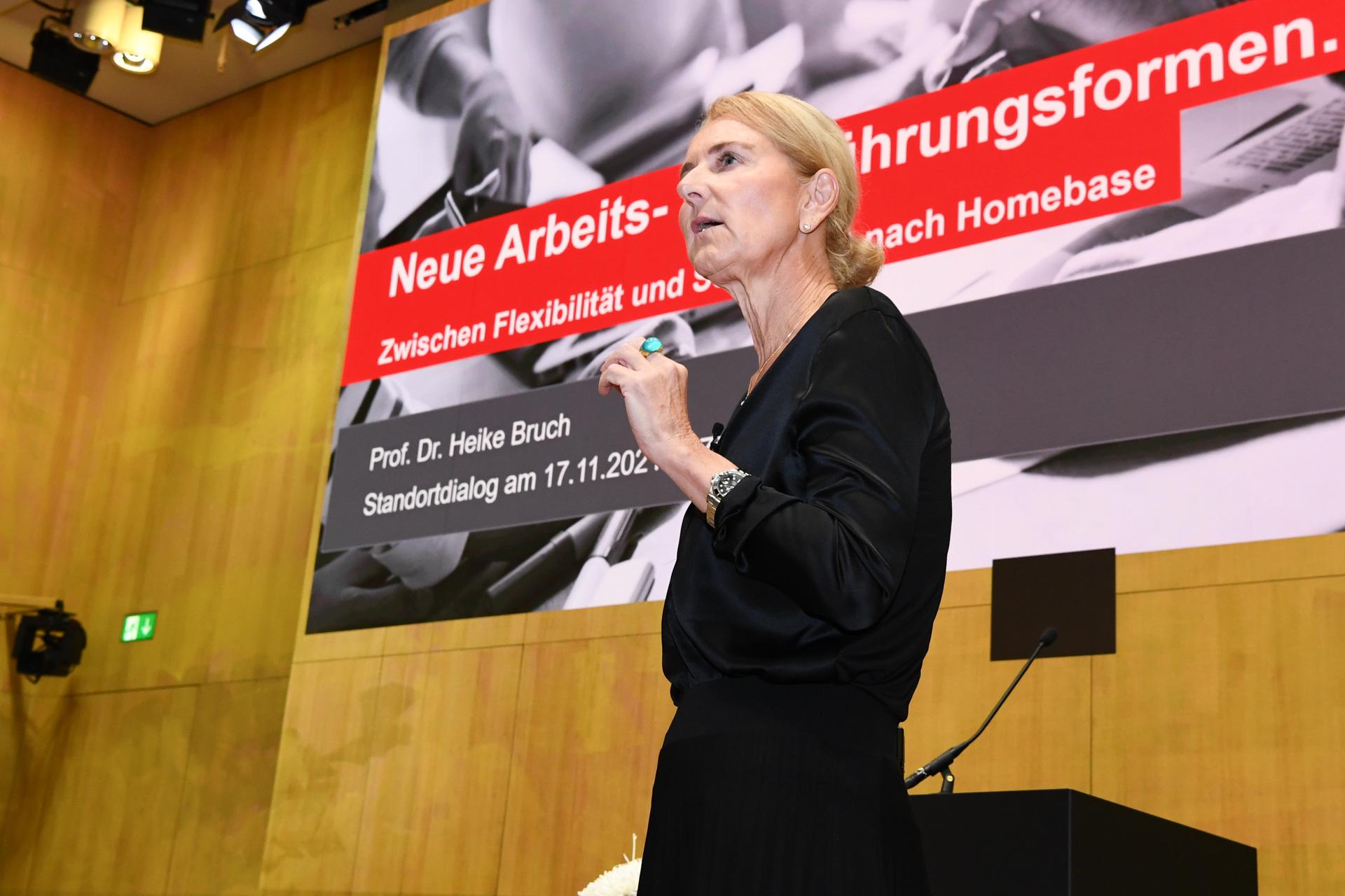 Prof. Dr. Heike Bruch betont die Bedeutung von Kultur und Leadership in der neuen Arbeitswelt.