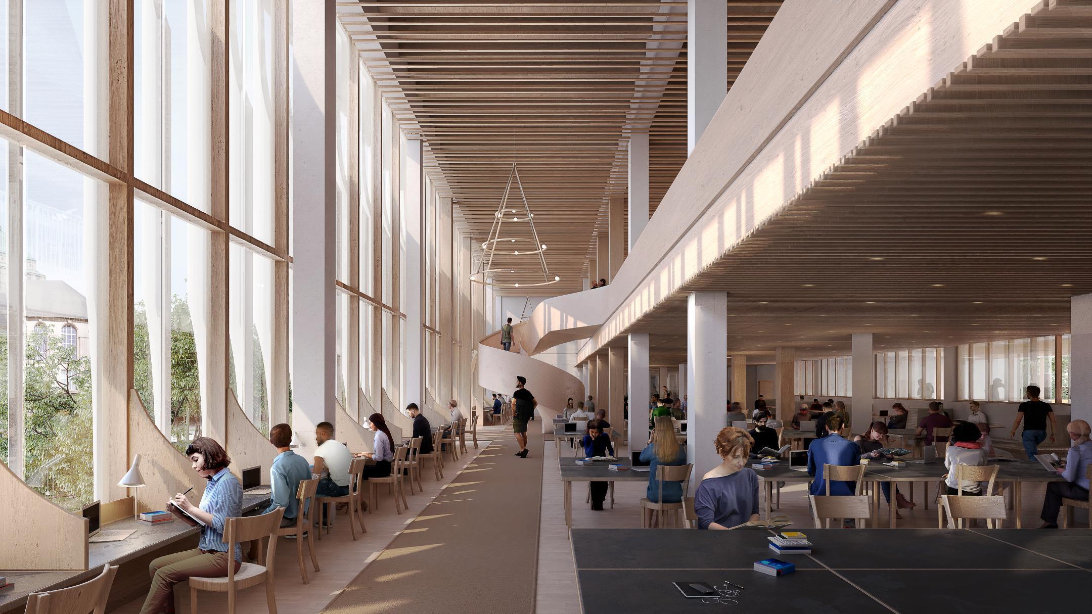 Lesesaal der Bibliothek