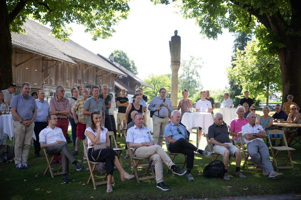 Teilnehmende am Klimadialog vor Ort