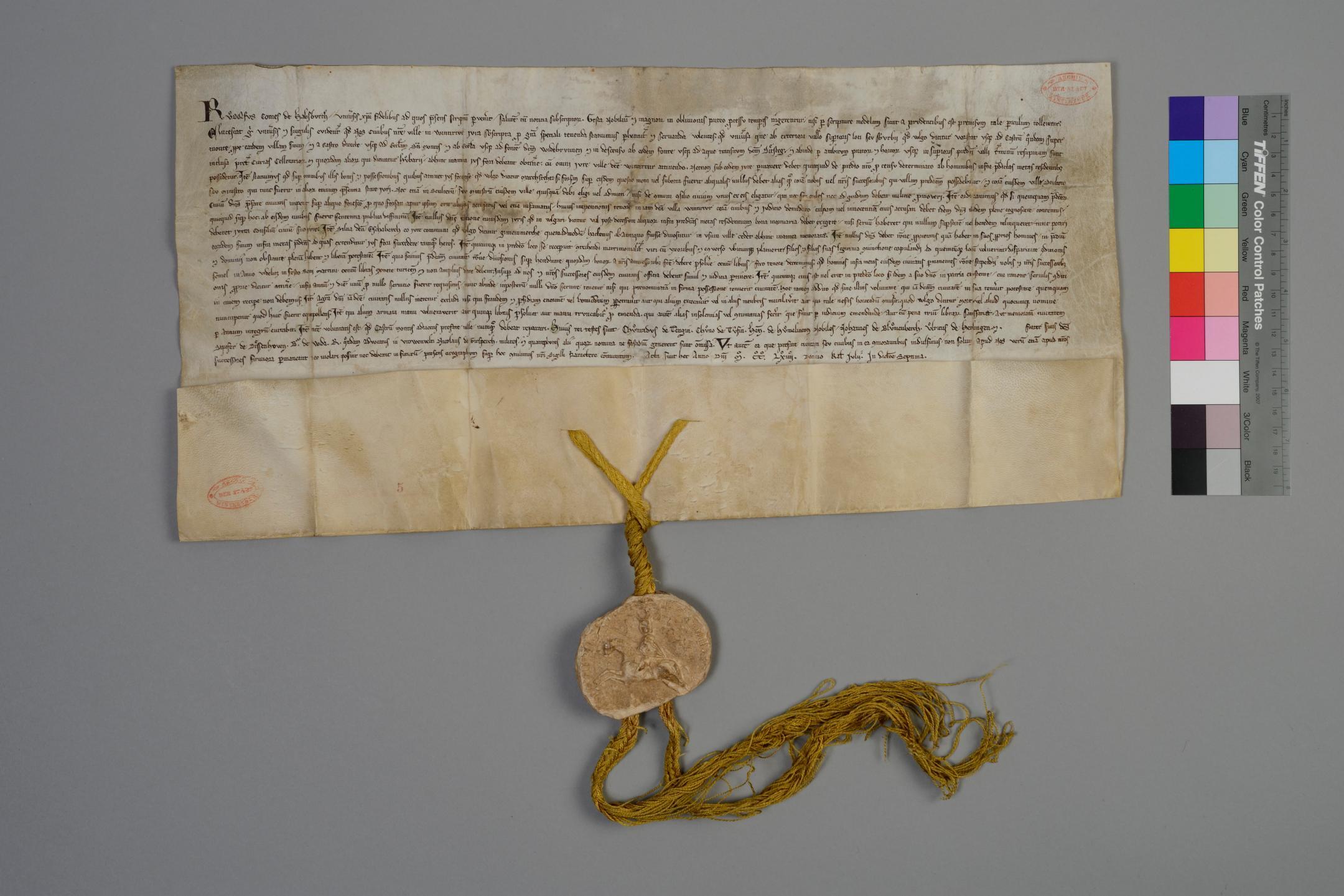 Winterthur erhält das Stadtrecht