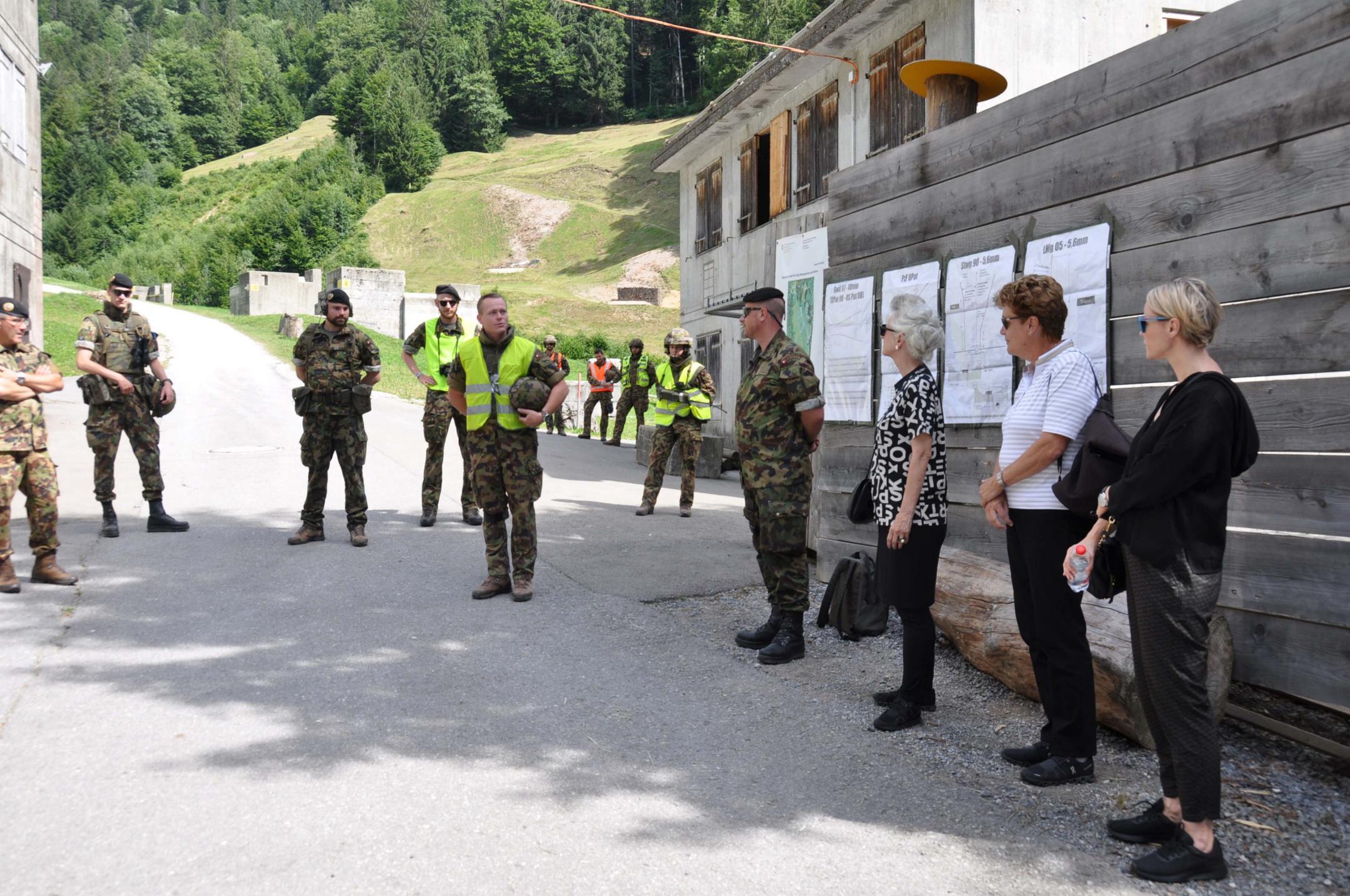Erläuterungen zur bevorstehenden Übung auf dem Schiessplatz Choloch (SG)