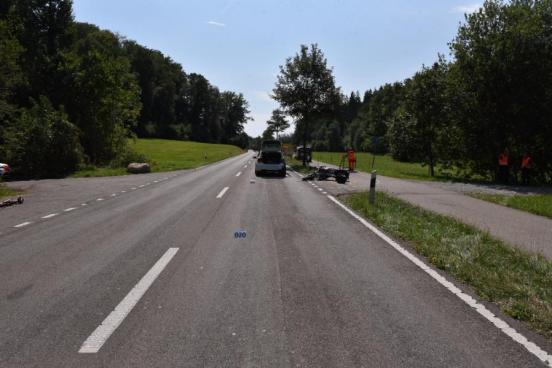 Verkehrsunfall auf der Kempttalstrasse