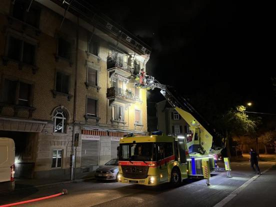 Brand in einem Mehrfamilienhaus in Winterthur