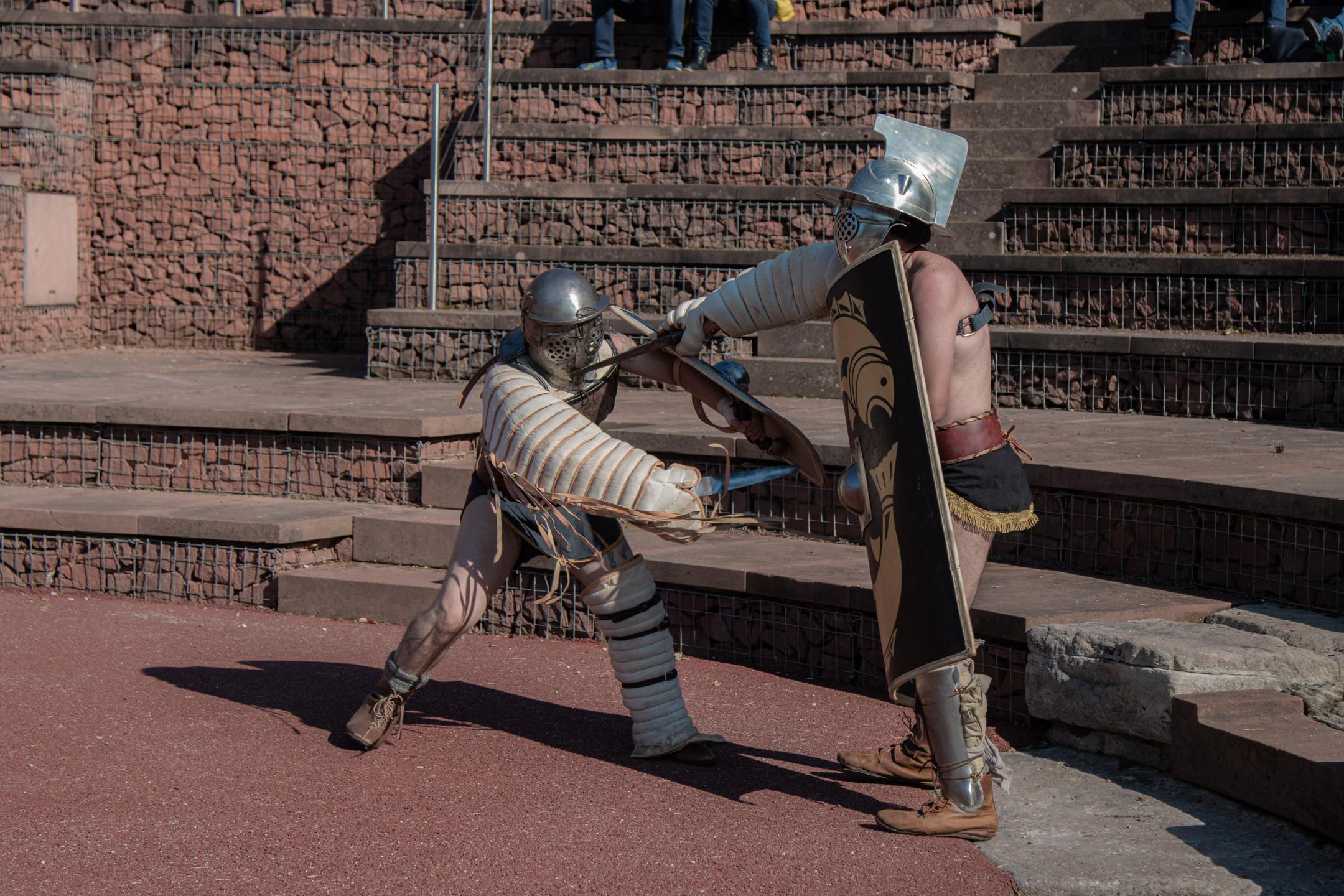 Gladiatoren-Schaukampf