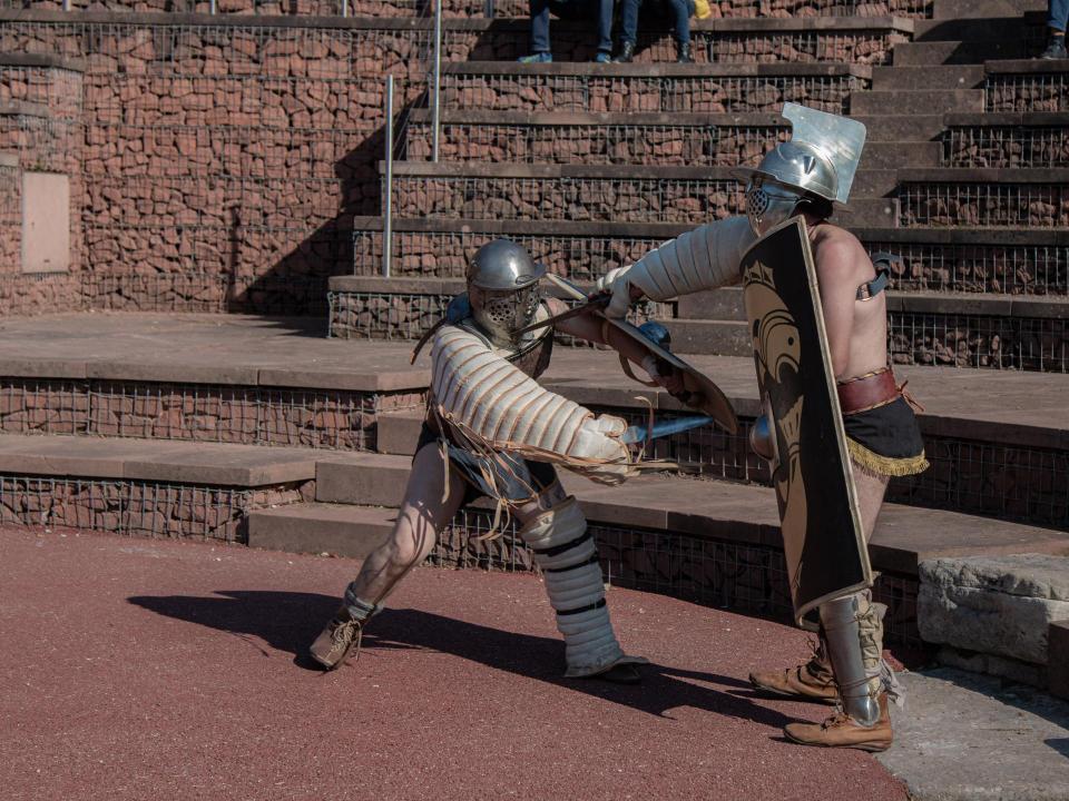 Gladiatoren-Schaukampf