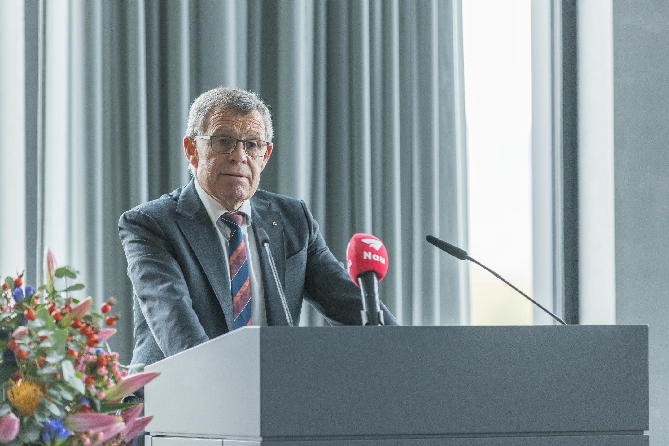 Regierungspräsident Ernst Stocker dankt allen Beteiligen.