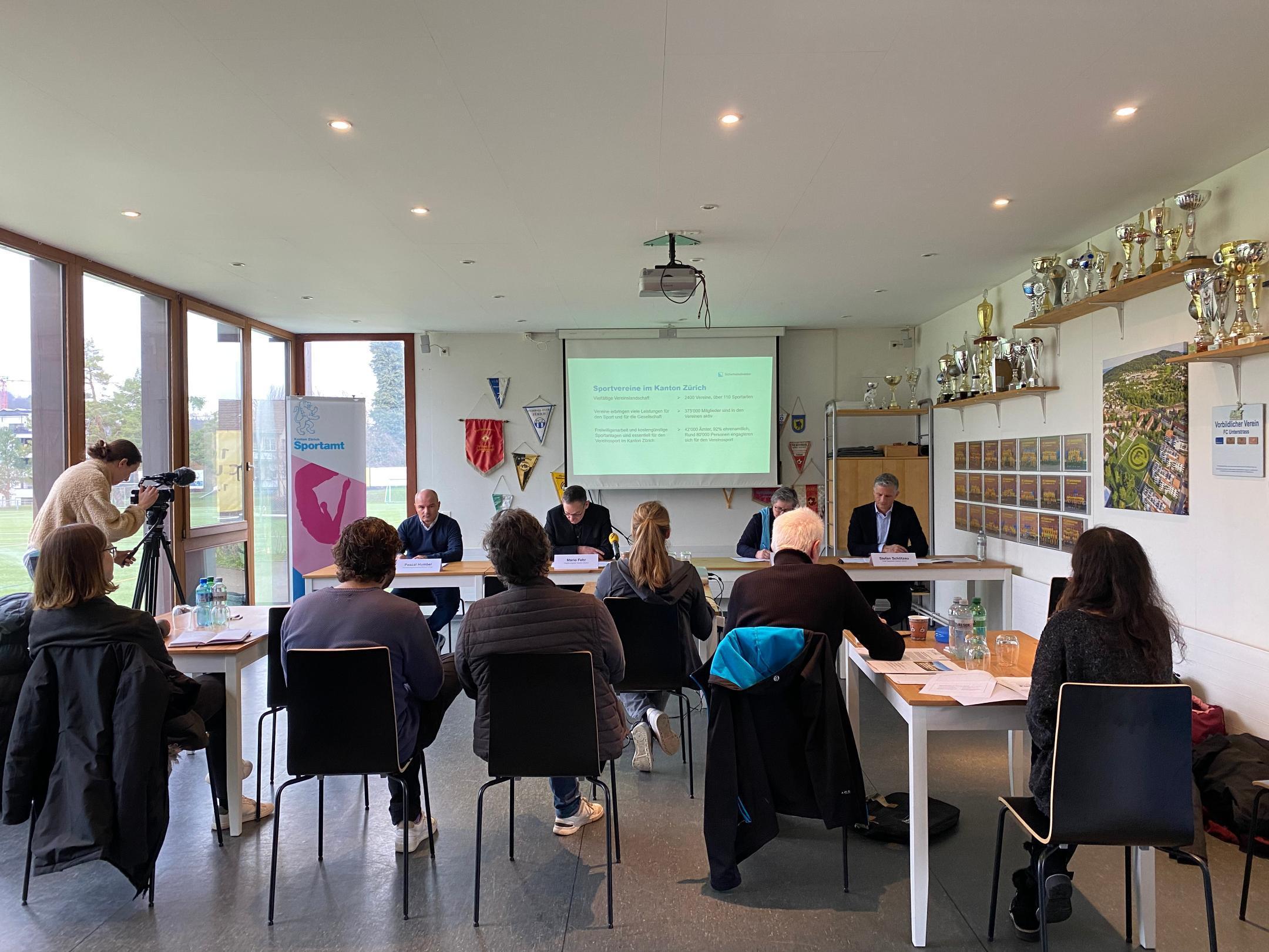 Medienanlass zur Unterstützung der Sportvereine im Kanton Zürich