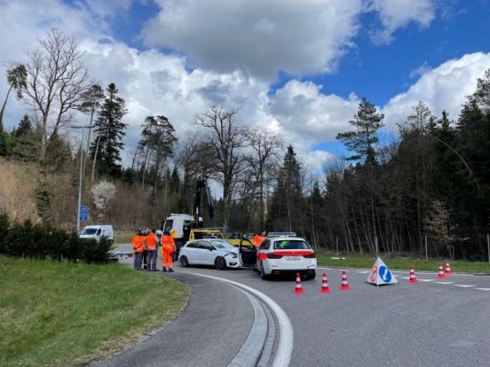 Unfallsituation in Matzingen TG