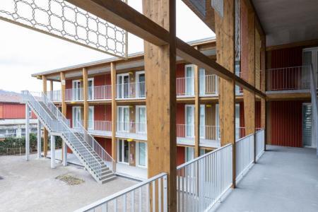 Das neue Durchgangszentrum Sihlau in Adliswil vor der Eröffnung