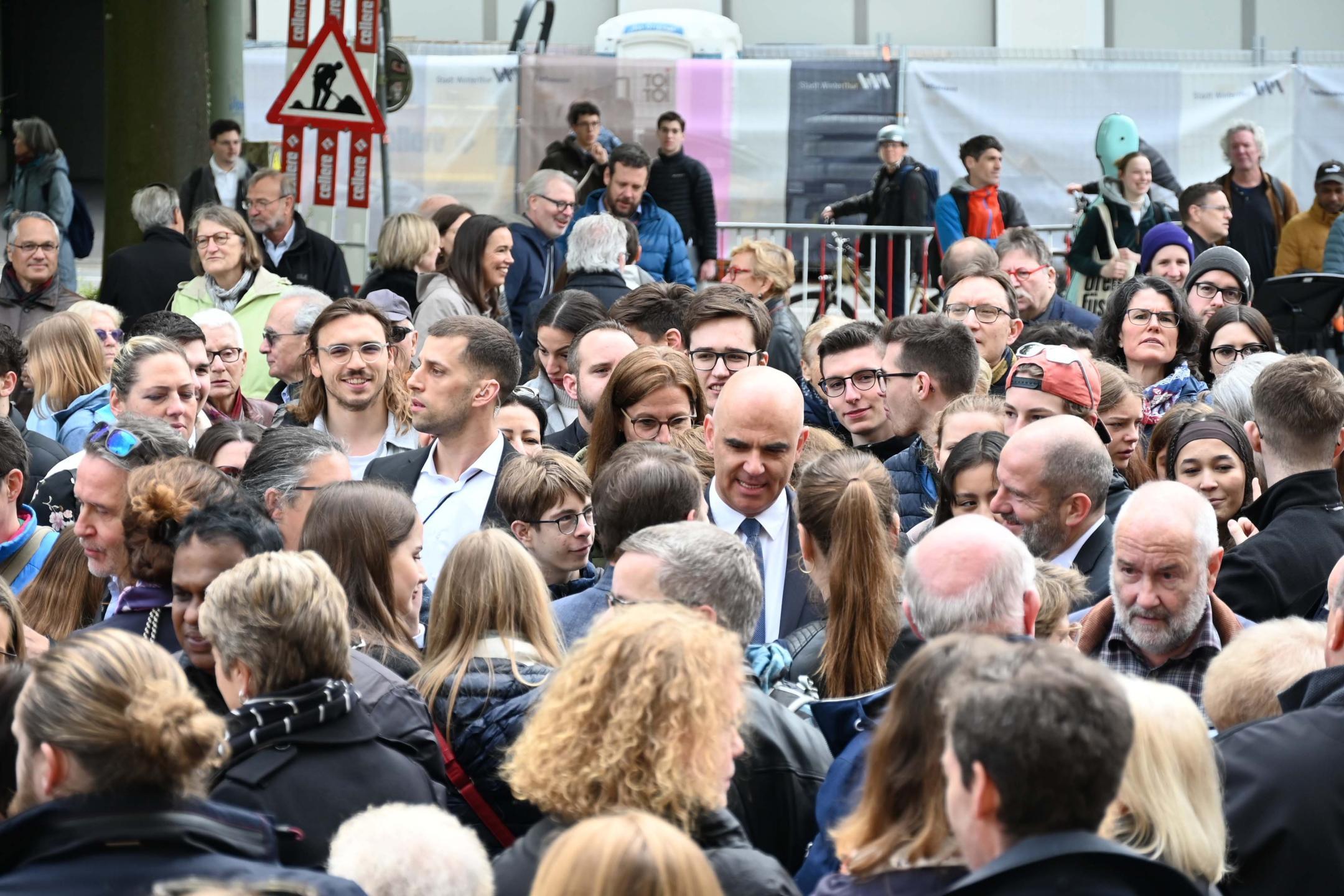 Der Bundespräsident spricht mit der Bevölkerung