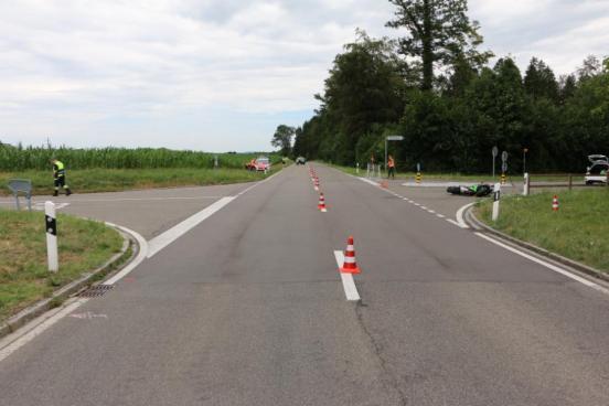 Unfallstelle in Brütten