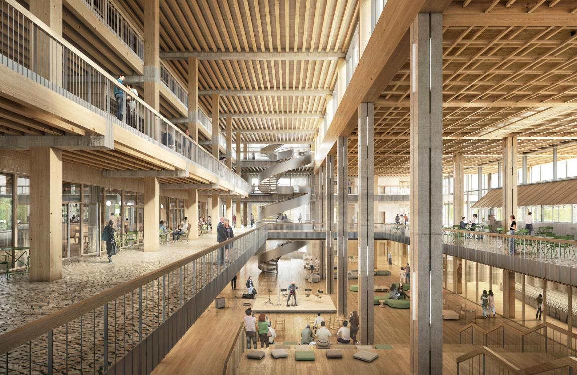 Visualisierung Atriumhalle