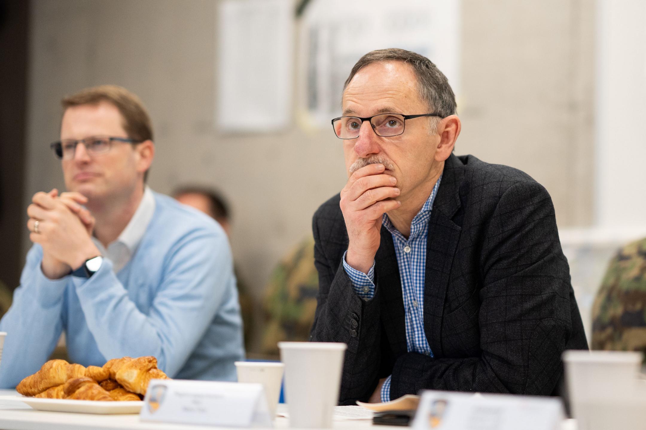 Kantonsrat Mario Senn und Regierungspräsident Mario Fehr