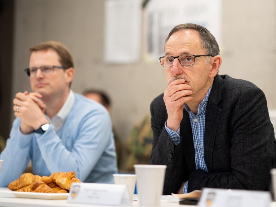 Kantonsrat Mario Senn und Regierungspräsident Mario Fehr