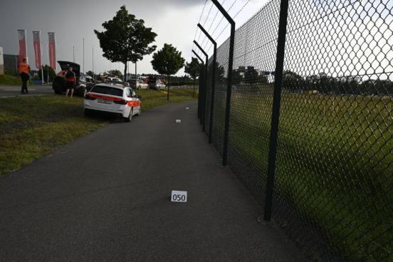 Unfallstelle auf dem Radweg entlang der Birchstrasse 