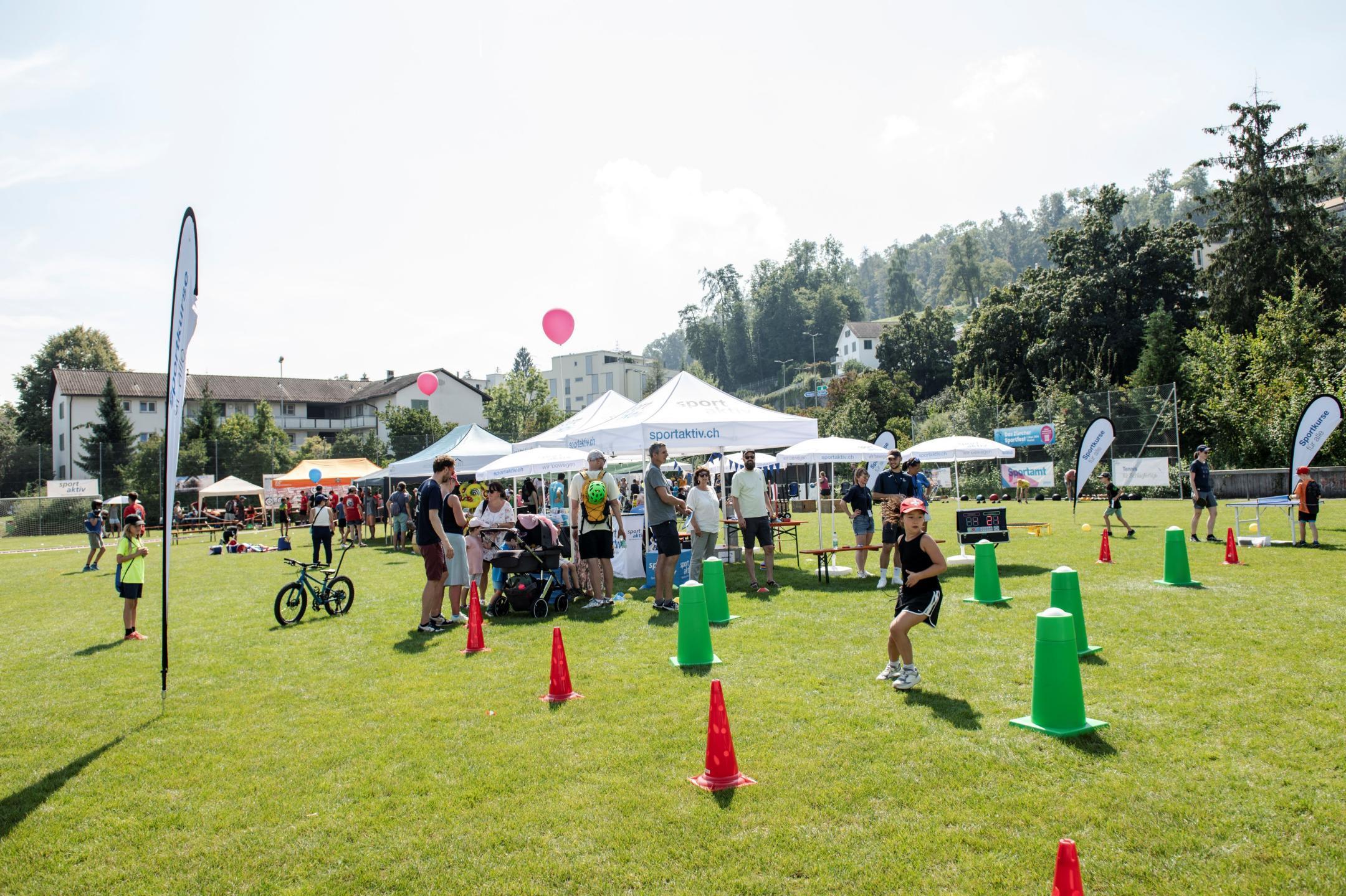 Sportfest Games auf dem Rasen