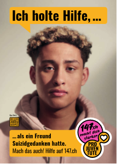 Plakat mit einem Mann