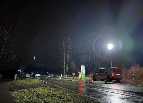 Unfallstelle in Mönchaltorf 