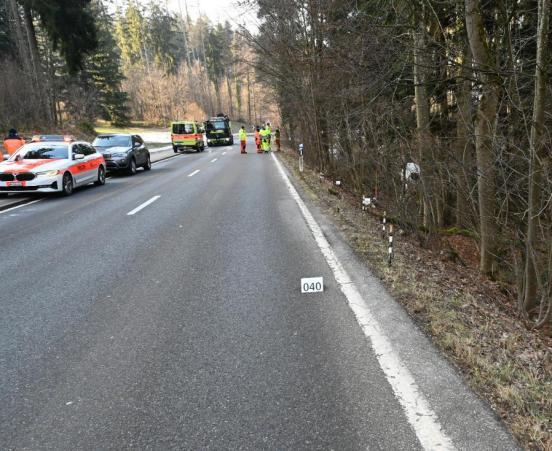 Unfallstelle in Wetzikon 