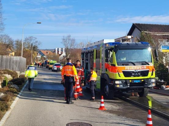 Rettungskräfte im Einsatz