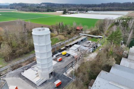 Drohnenaufnahme der Flutungsanlage