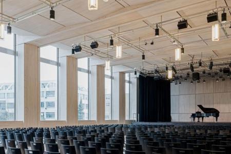 Innenansicht der Aula.