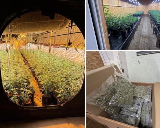 Fotocollage mit mehreren Bildern der Anlage