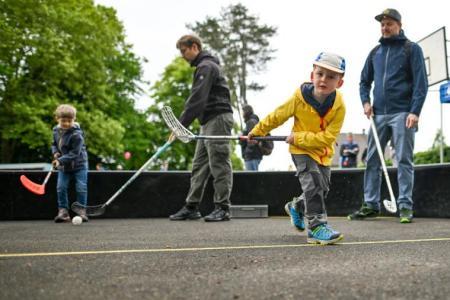 Das Torwandschiessen der Floorball Riders war gut besucht.