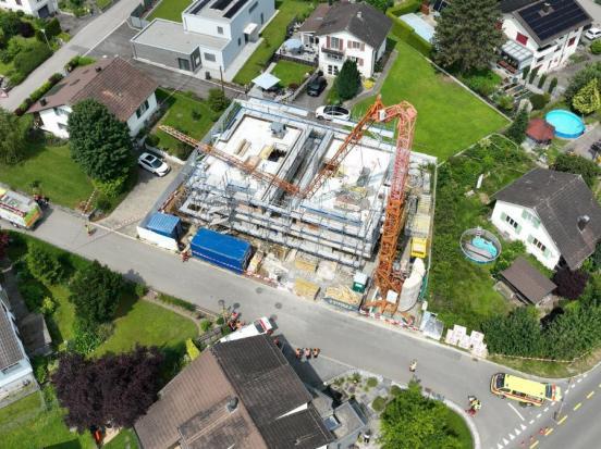 Unfallendlage auf Baustelle