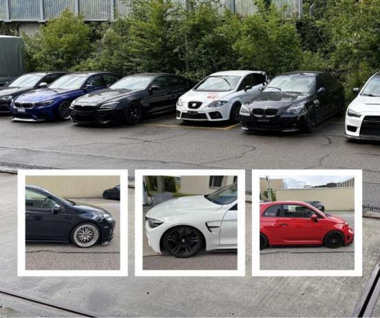Sichergestellte Fahrzeuge
