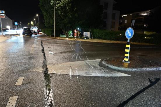 Selbstunfall eines Motorradlenkers